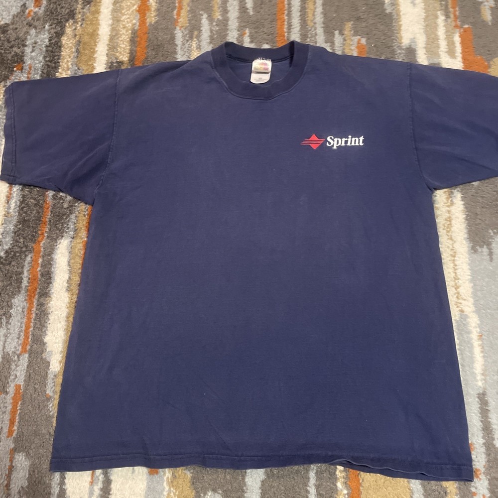 Vintage Sprint Wireless Phone Service Promo T Shirt Size XL