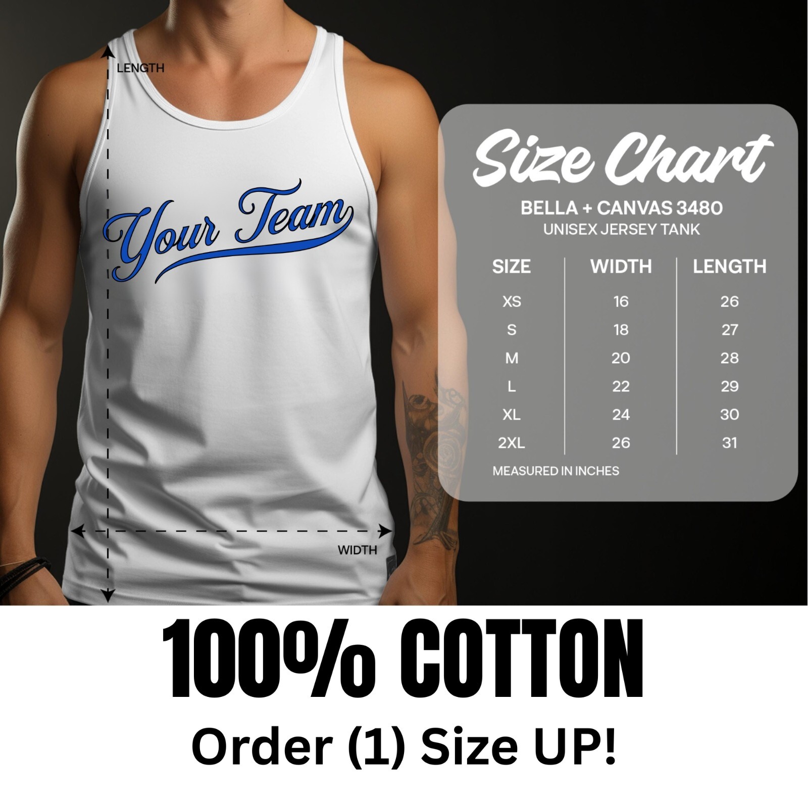 Vintage Mens Baseball White Regular Season Tank Top, Team Sports Fan Gear Men gallery