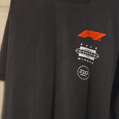 Hybrid Apparel Formula 1 Racing Division Graphic Logo Tee Black XXL Crew Neck