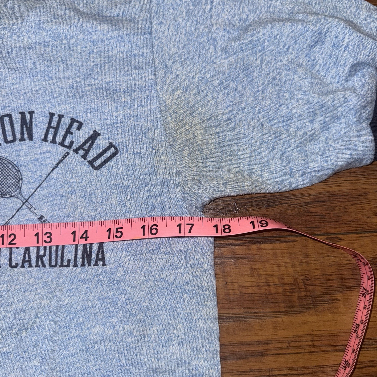 80s Vintage Hilton Heads South Carolina Tennis Golf Ringer T Shirt Size M gallery