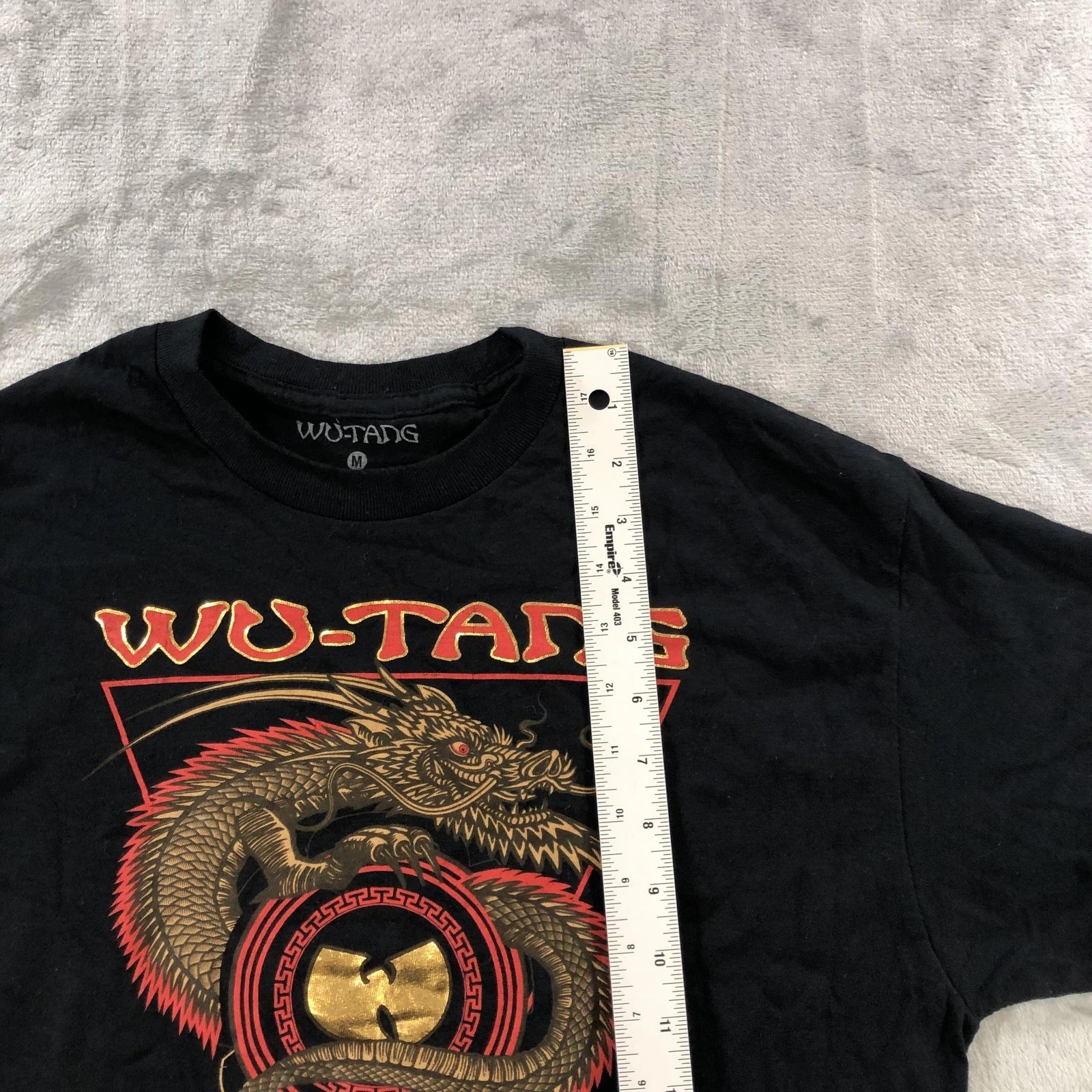 Wu-Tang Shirt Mens Medium Black Dragon Staten Island Graphic Hip Hop Tee gallery