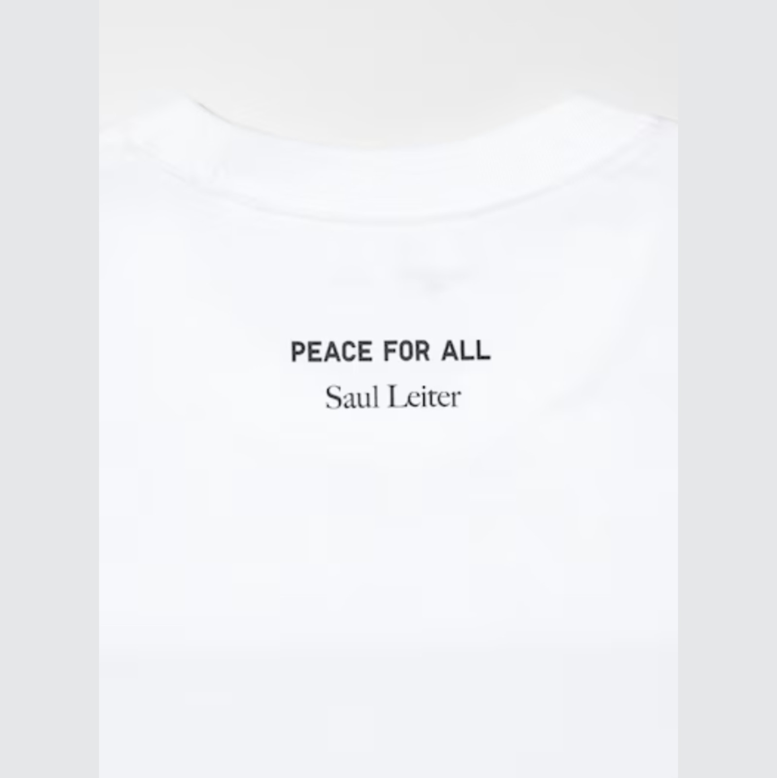 UNIQLO PEACE FOR ALL T-shirt / Saul Leiter White XS~4XL Unisex Men New Japan gallery