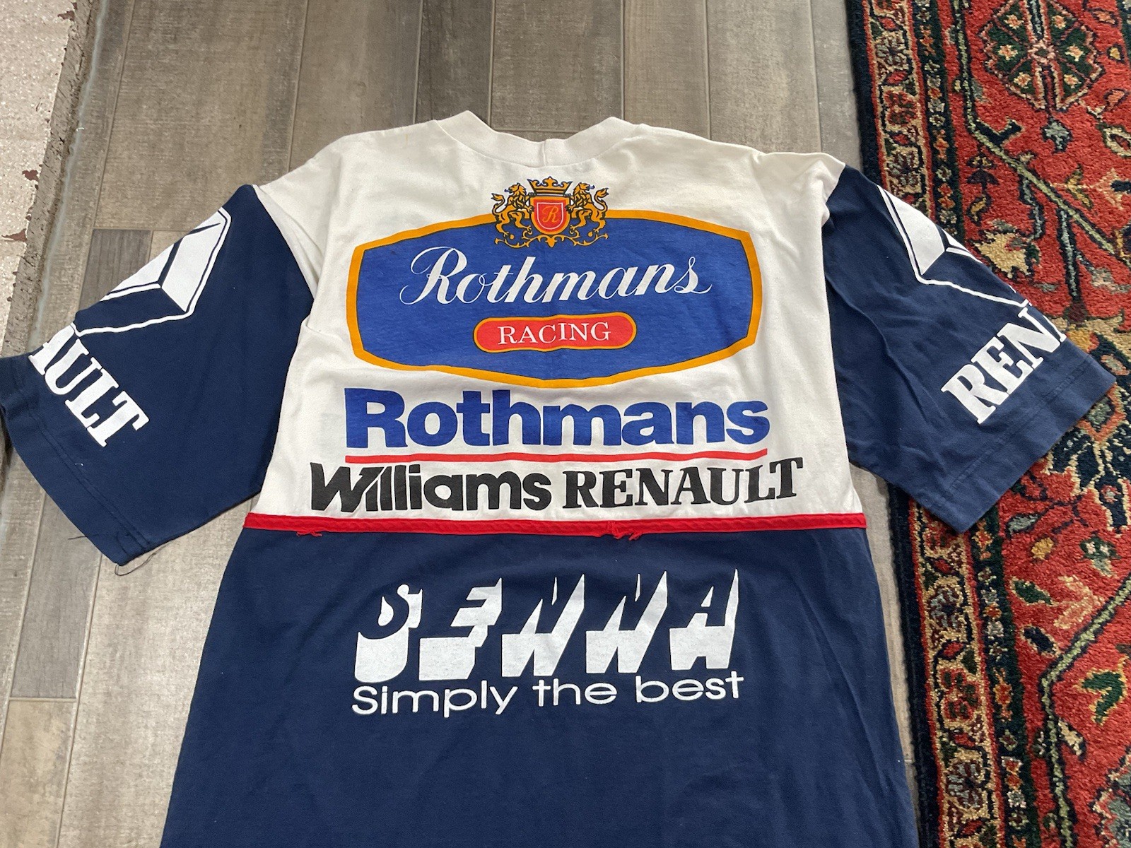 VTG Formula 1 Racing Rothmans Williams Renault Team T Shirt Goodyear RARE 90s gallery