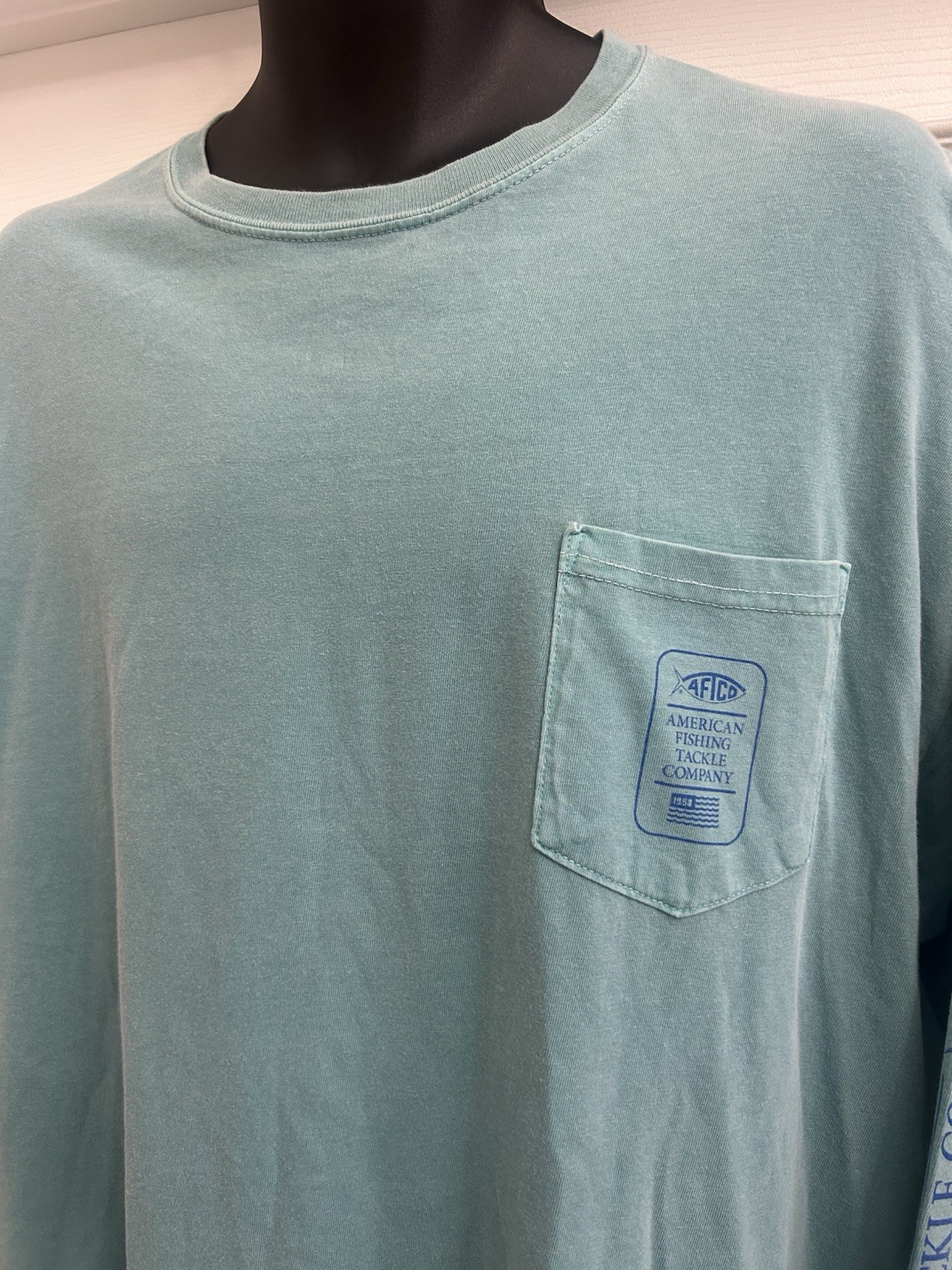 Aftco Cotton Fishing Long Sleeve Shirt Men's XL Pocket gallery