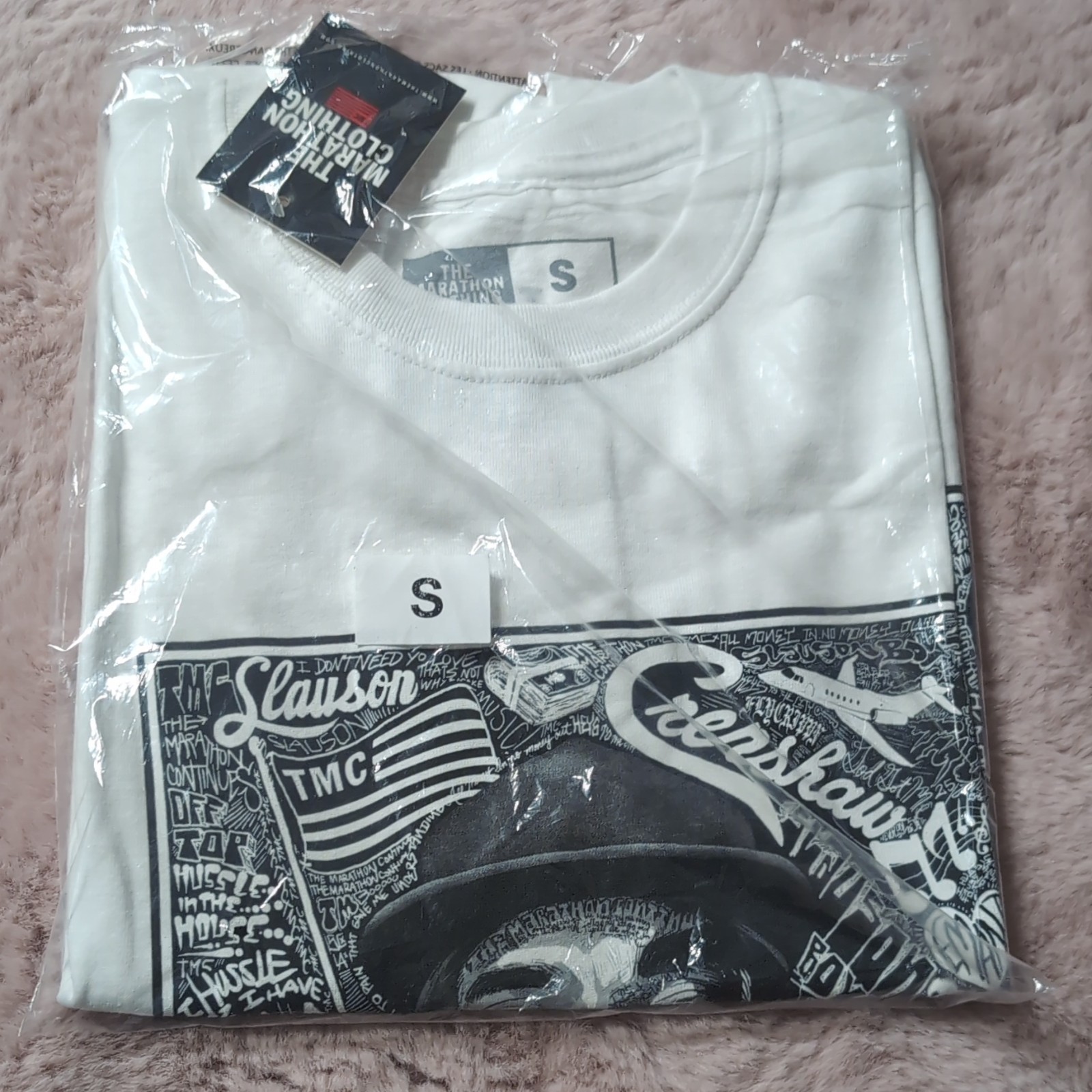 The Marathon Clothing Nipsey Hussle Graphic Tee White Crenshaw Mens Small NWT gallery