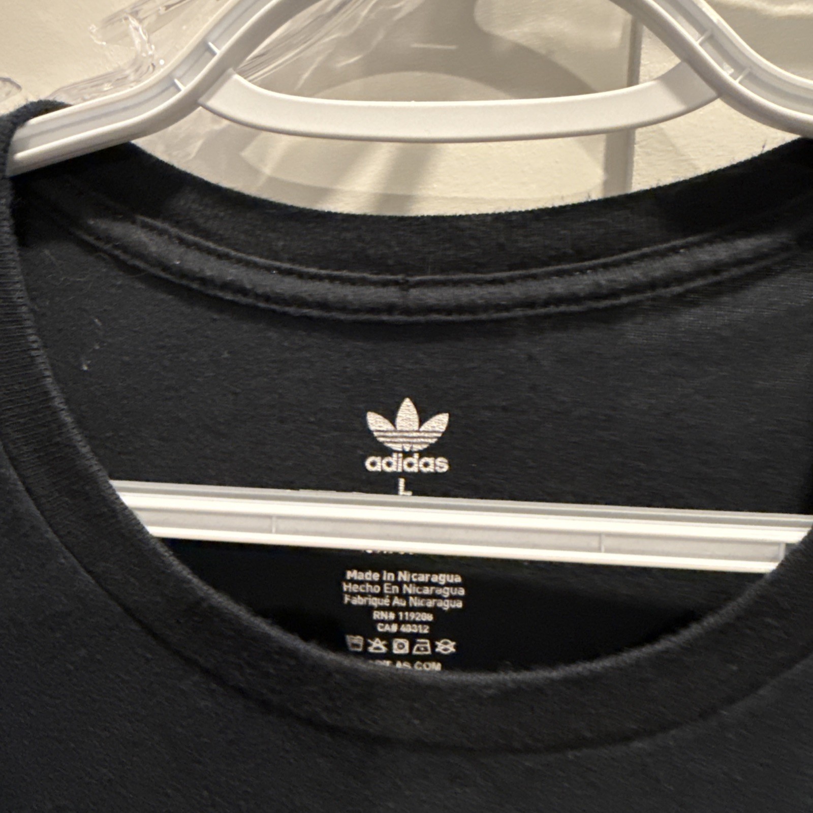 Mens ADIDAS Originals Black Logo Graphic Print Tee T Shirt Sz M gallery