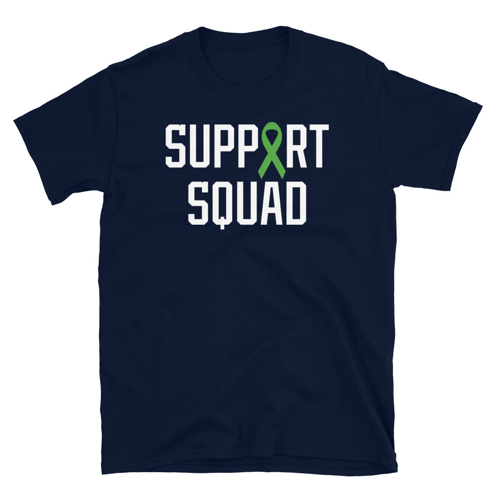 Lymphoma Cancer Support Squad Lime Green Ribbon Short-Sleeve Unisex T-Shirt gallery