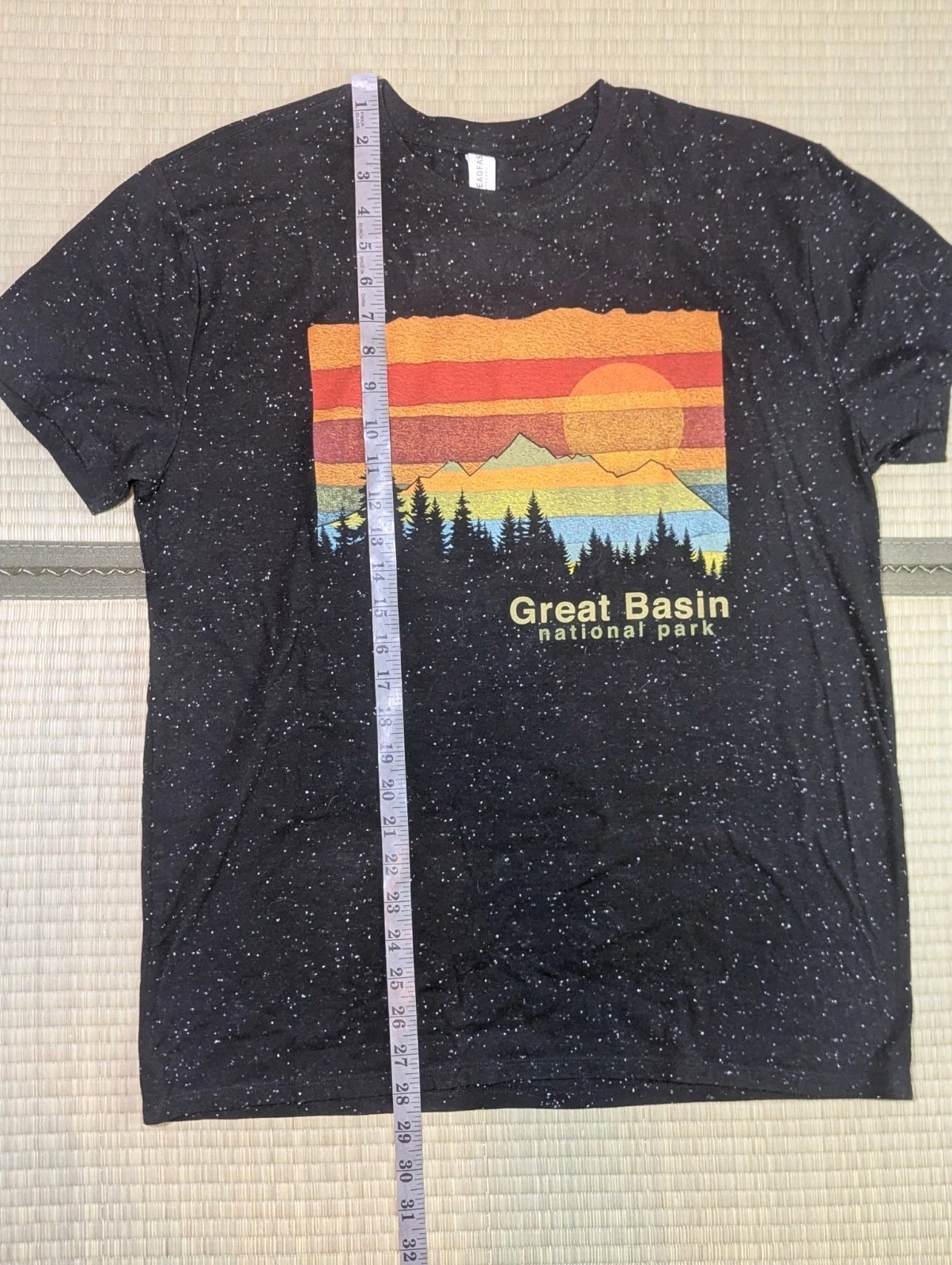Great Basin National Park Nevada T-Shirt Size L Stars Speckled Black gallery