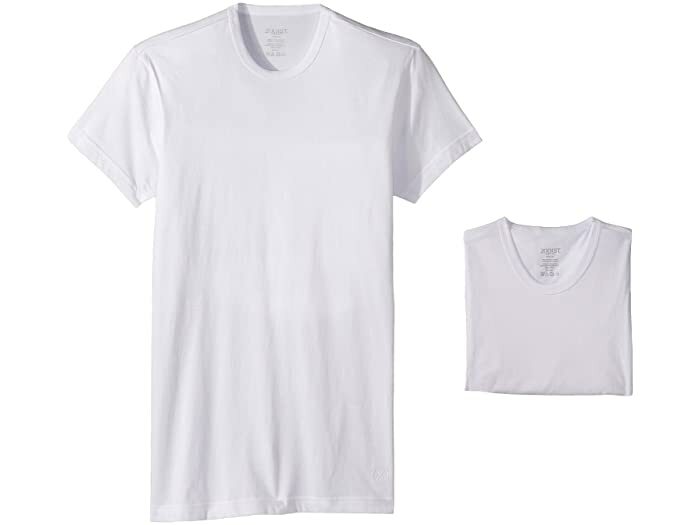 2(X)IST Men’s 2 Pack Cotton Crew Neck T-Shirts White Size Small