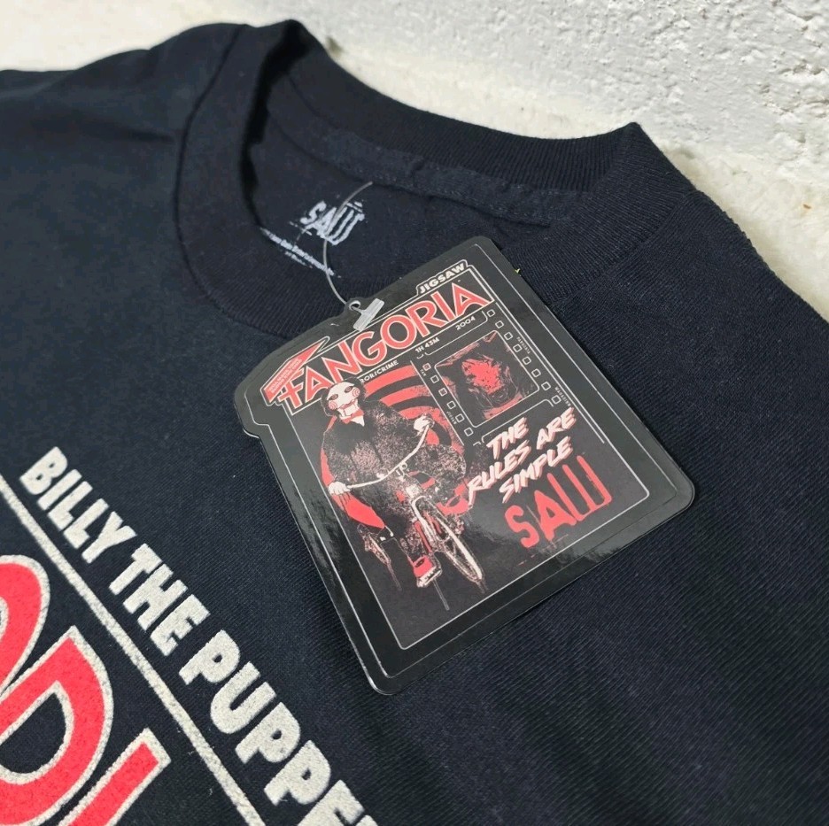 Fangoria SAW Billy Puppet Graphic T-Shirt Men's Size Small (Fang) gallery