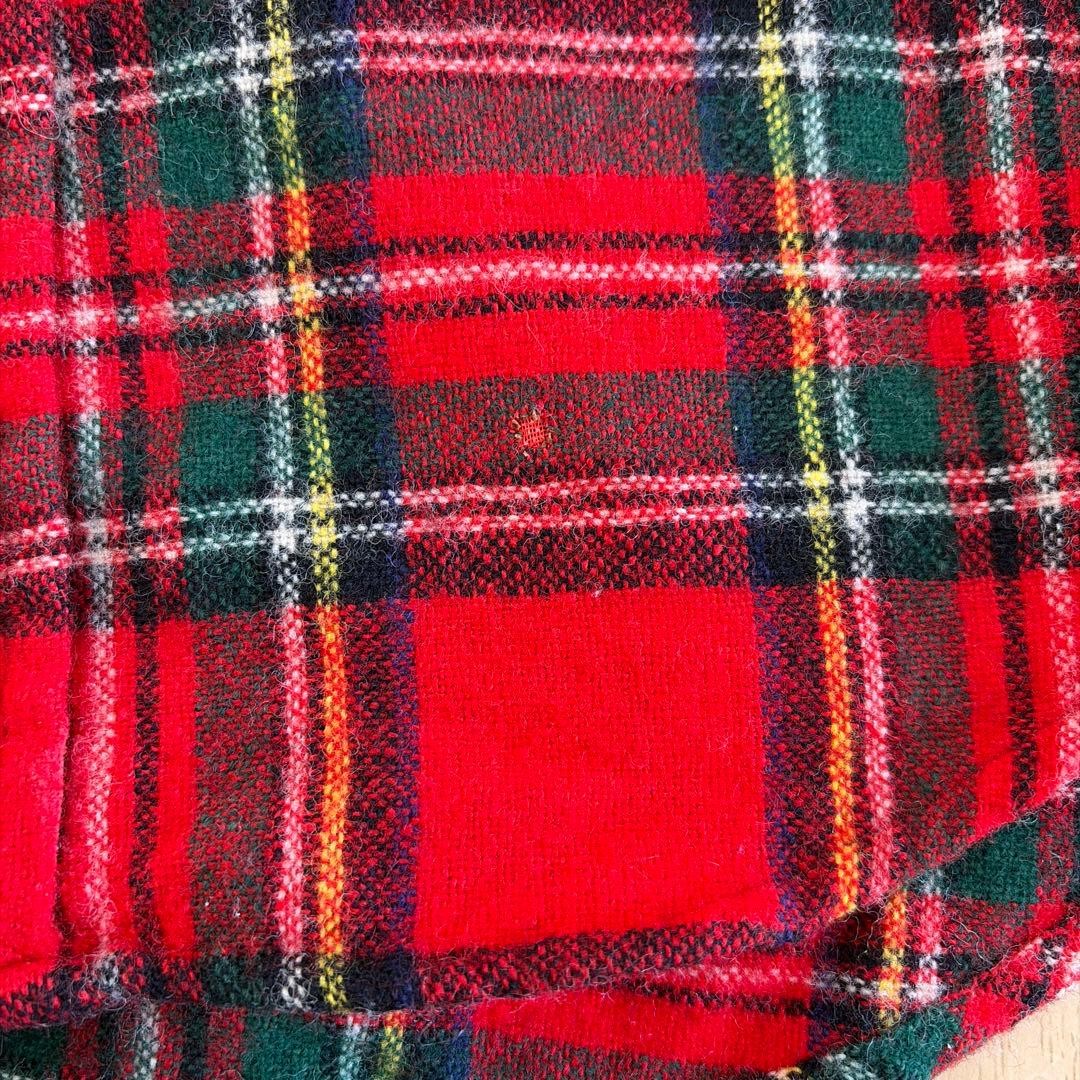 Visvim Men Top Hudson Bay Wool Shirt L Red Vintage Limited Edition VHTF Designer gallery