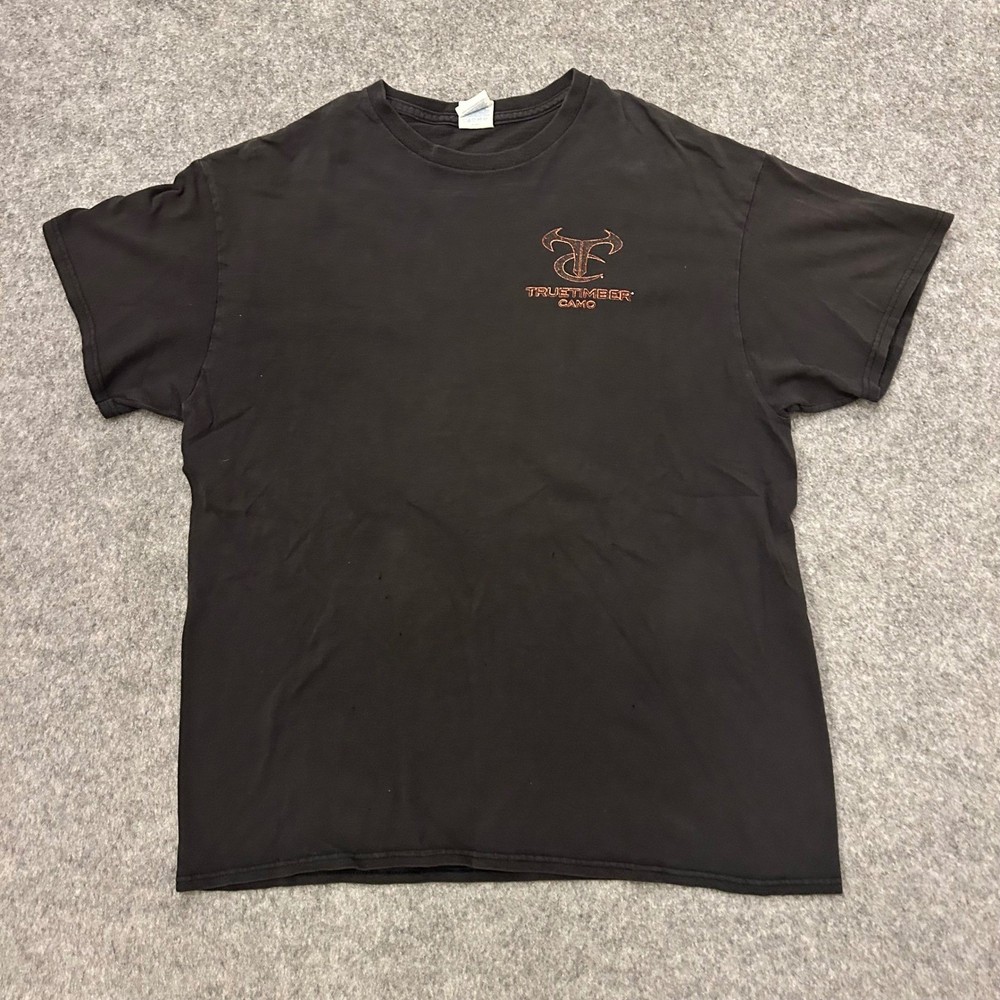Delta Pro Weight Truetimber Camo Black Center Logo T Shirt Adult Large