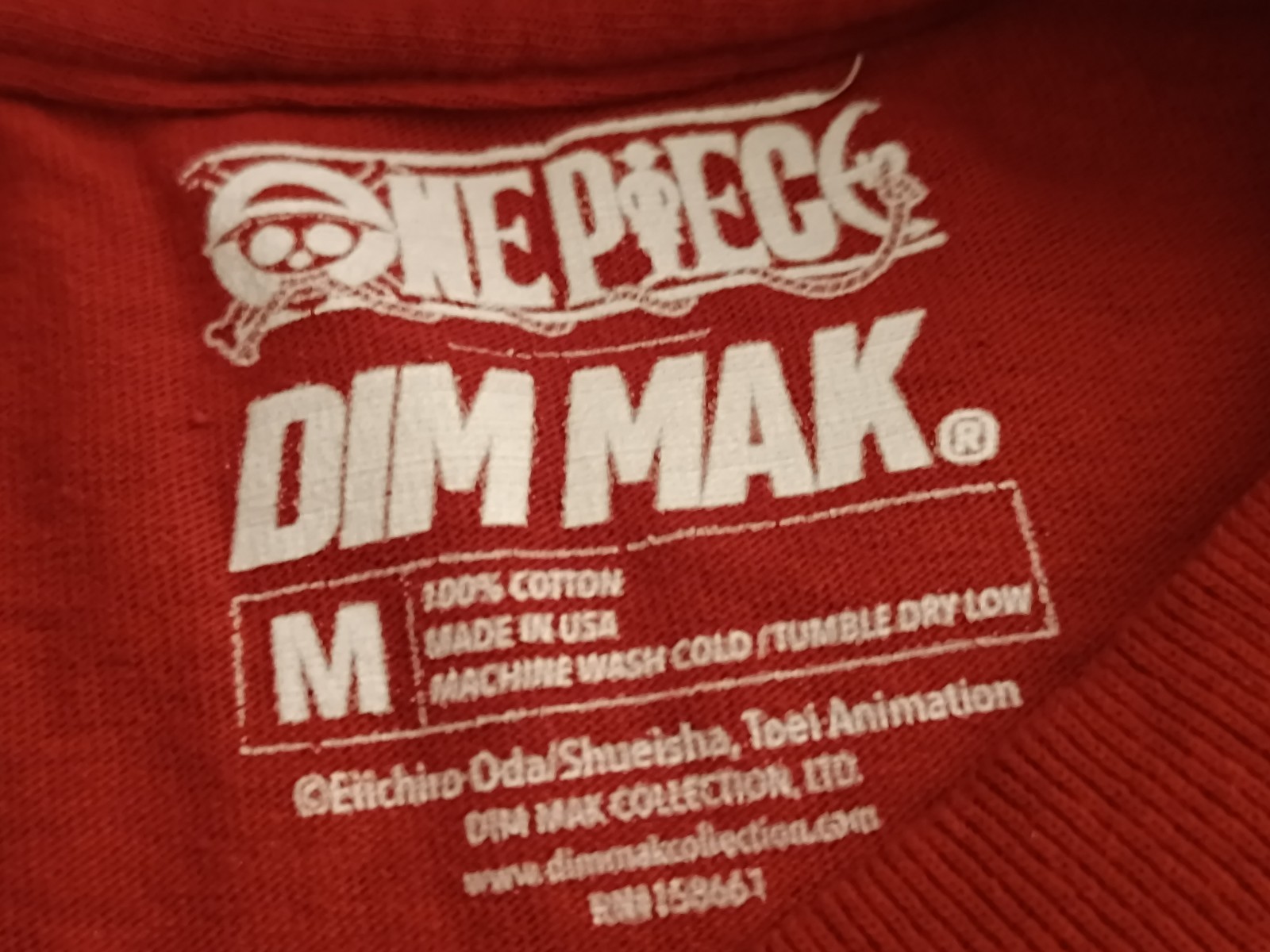 Dim Mak One Piece Red Luffy Tshirt Mens Medium gallery