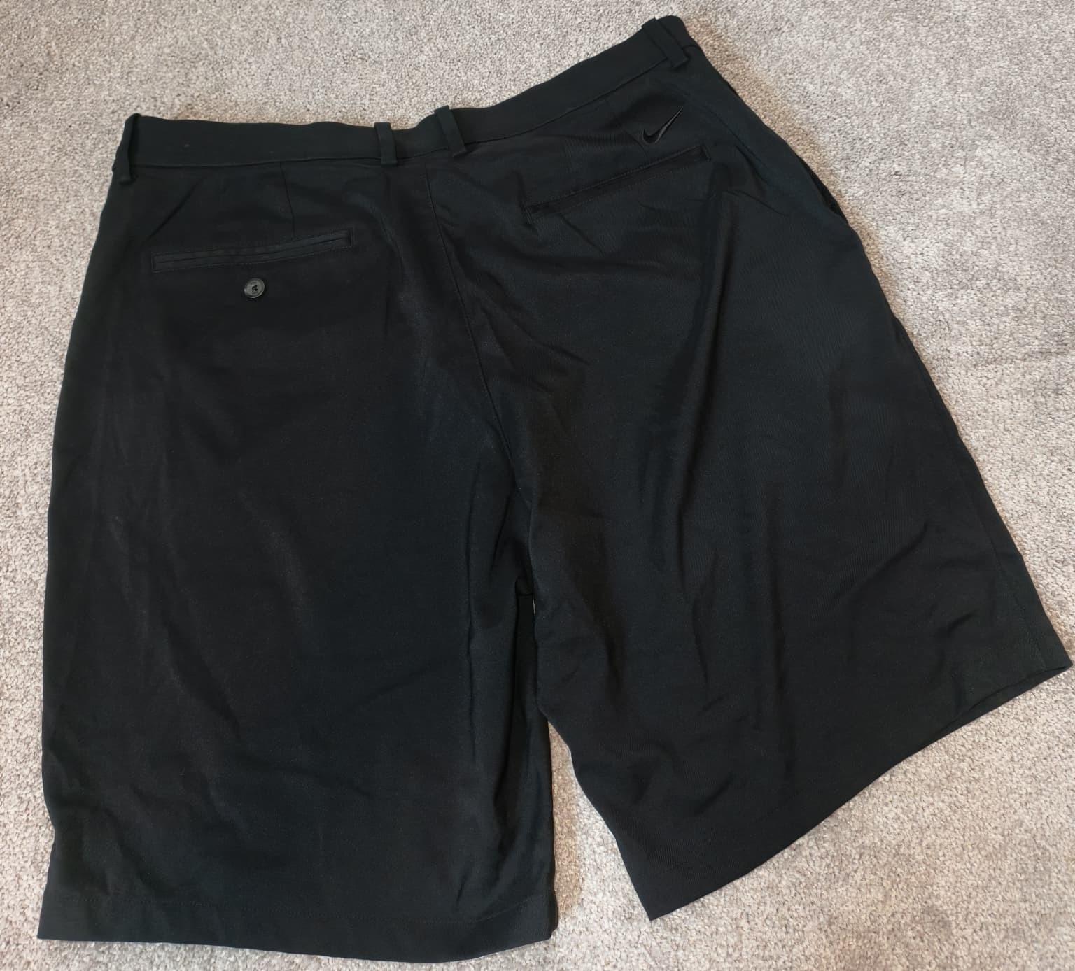 Nike Golf Shorts Mens Black Dri-Fit Performance Stretch Flat Front gallery