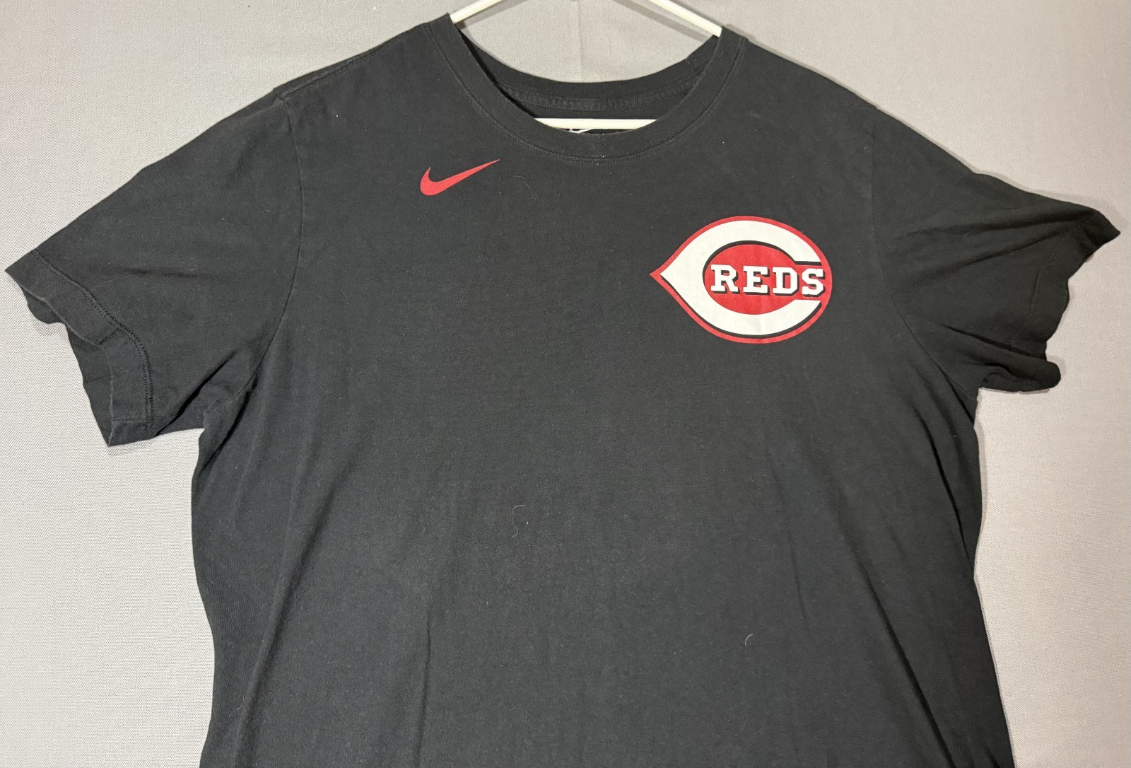 Nike Cincinnati Reds T-Shirt Men’s Large Black MLB Baseball Tee Shirt gallery