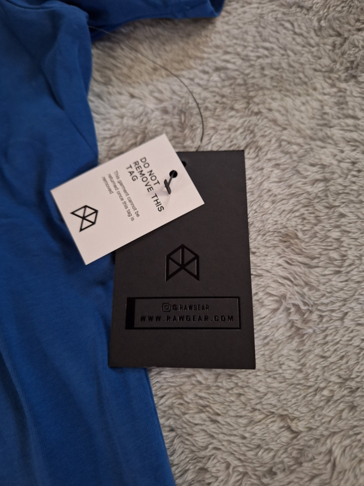 RAW GEAR Men’s Blue Essentials Short Sleeve T-Shirt Size 2XL NWT gallery