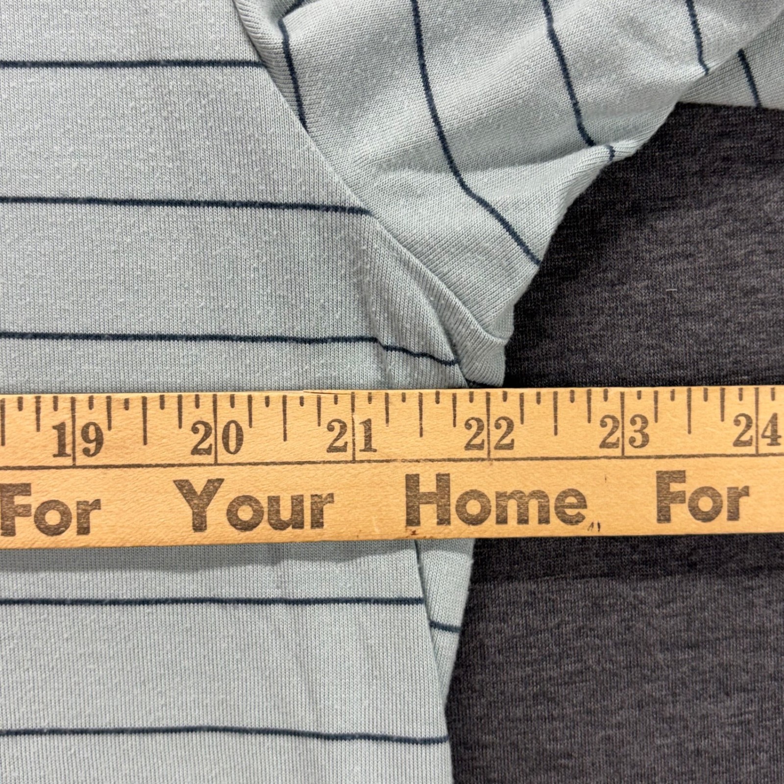 Free Fly T-Shirt Mens XL Stripe Pocket Short Sleeve Bamboo Sage Green Crewneck gallery
