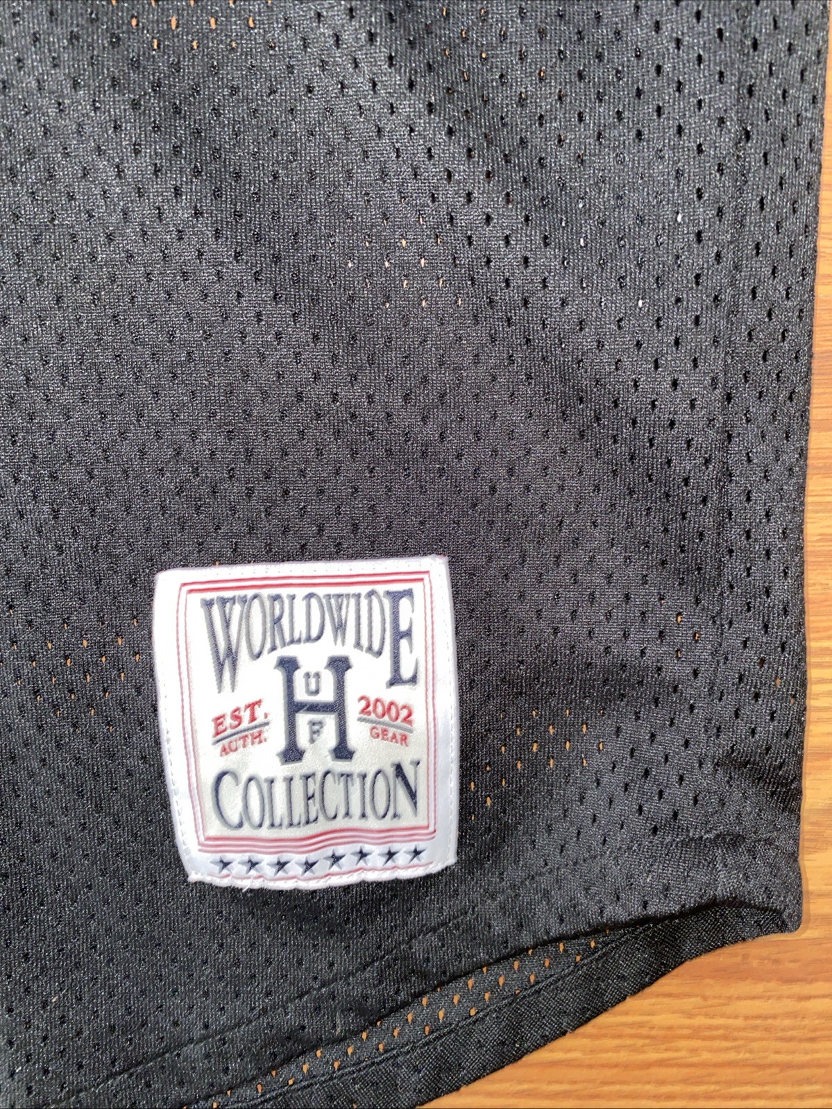 HUF Worldwide Collection Mens Medium Black Mesh Baseball Jersey Shirt Streetwear gallery