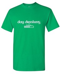 Day Drinking Loading Sarcastic Humor Graphic Tee Gift Men Novelty Funny T Shirt