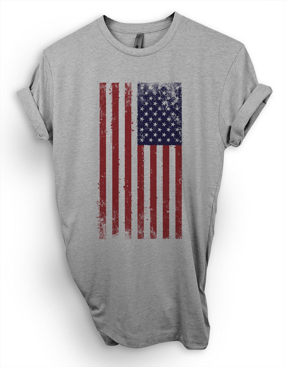 Distressed American Flag T-Shirt, USA Shirt, Red White And Blue Tee July 4th
