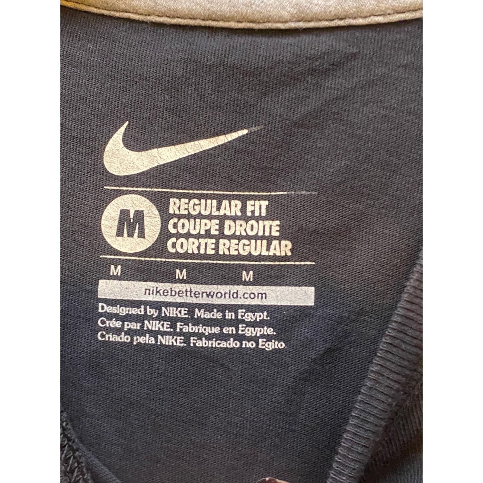 Nike Shirt Mens Medium Big Spellout Haze Streetwear HipHop Air Force 1 Black gallery