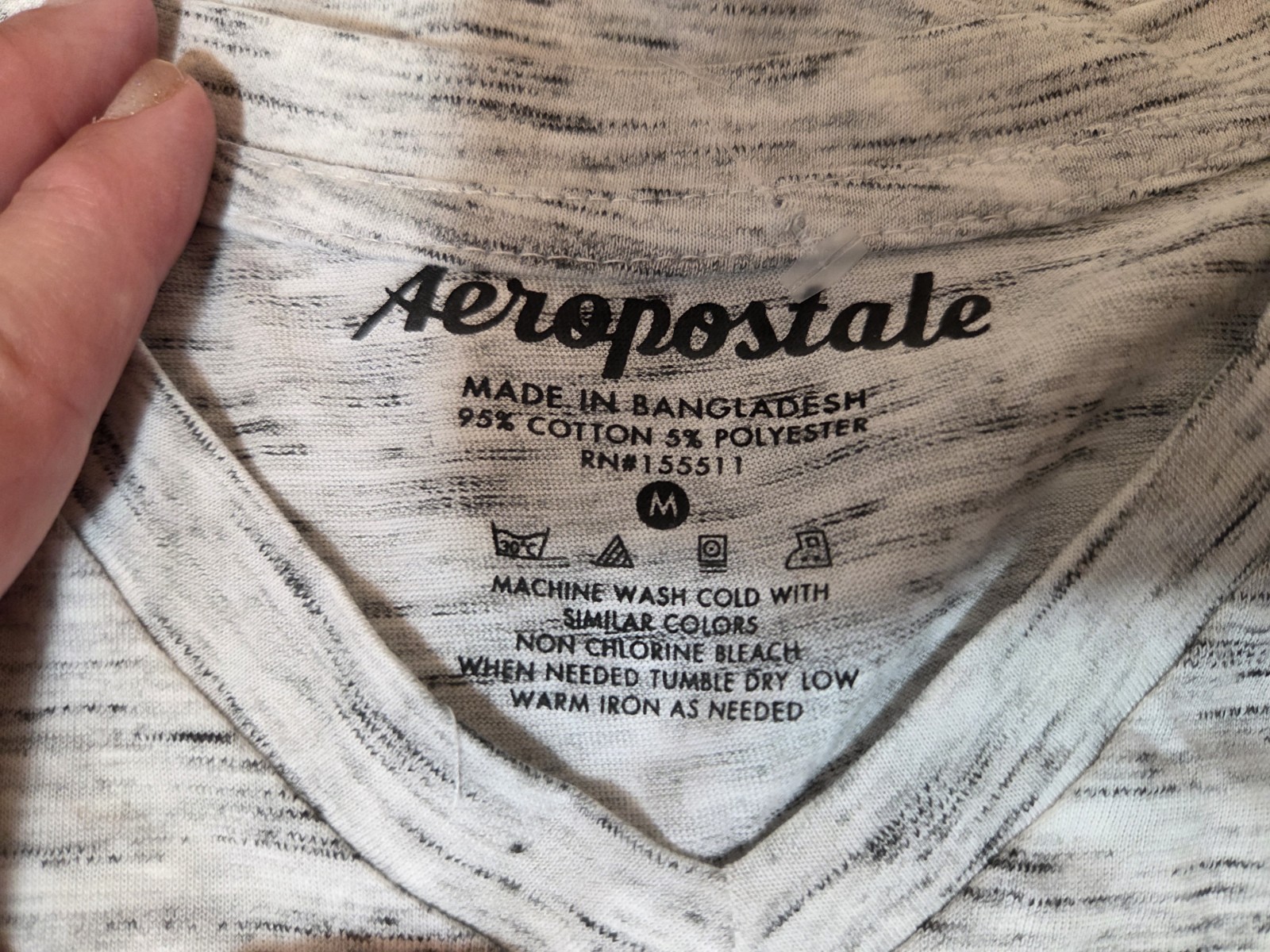 Aeropostale Mens Medium M Vneck Tshirt Partial New Tag See Description Sold Asis gallery