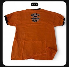 Vintage 2003 SpongeBob Patrick Star Nickelodeon Orange Ringer T Shirt Sz Large