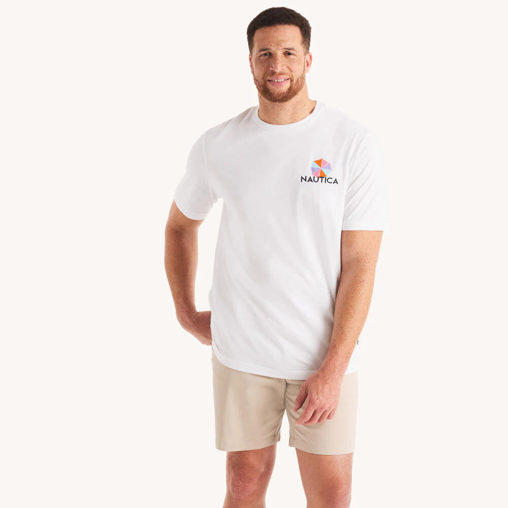 Nautica Big & Tall "Keep Calm" White Graphic S/S T-Shirt Size 3XLT, XXXLTall gallery