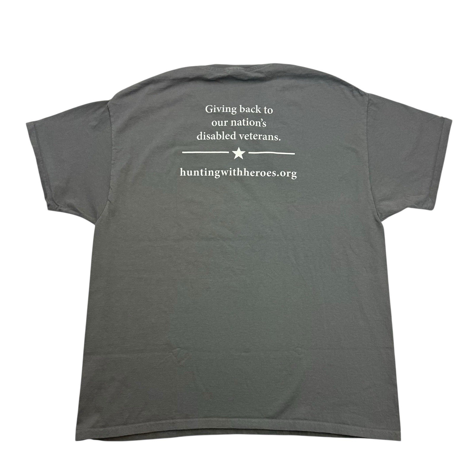 Wyoming Shirt Mens XL Gray Hunting With Heroes Short Sleeve Cotton Outdoors gallery