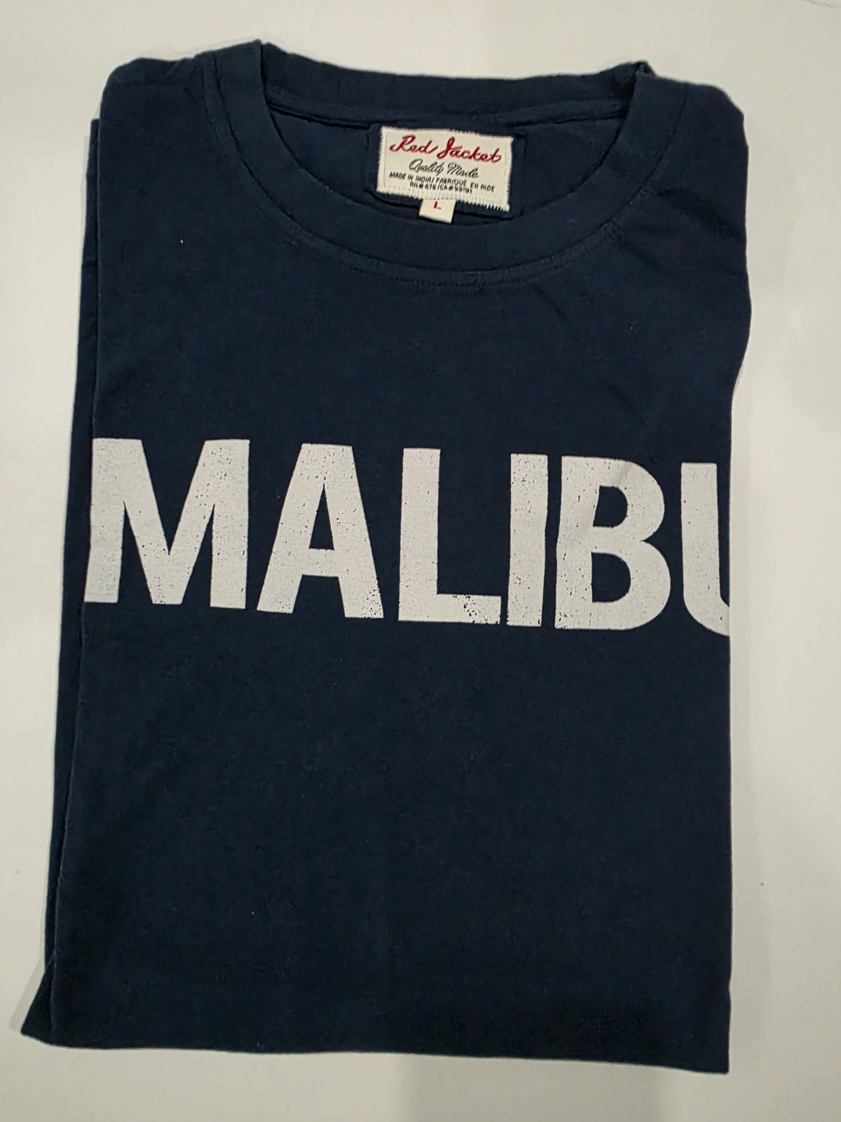Malibu Vintage T-shirt Blue By Red Jacket Size Large
