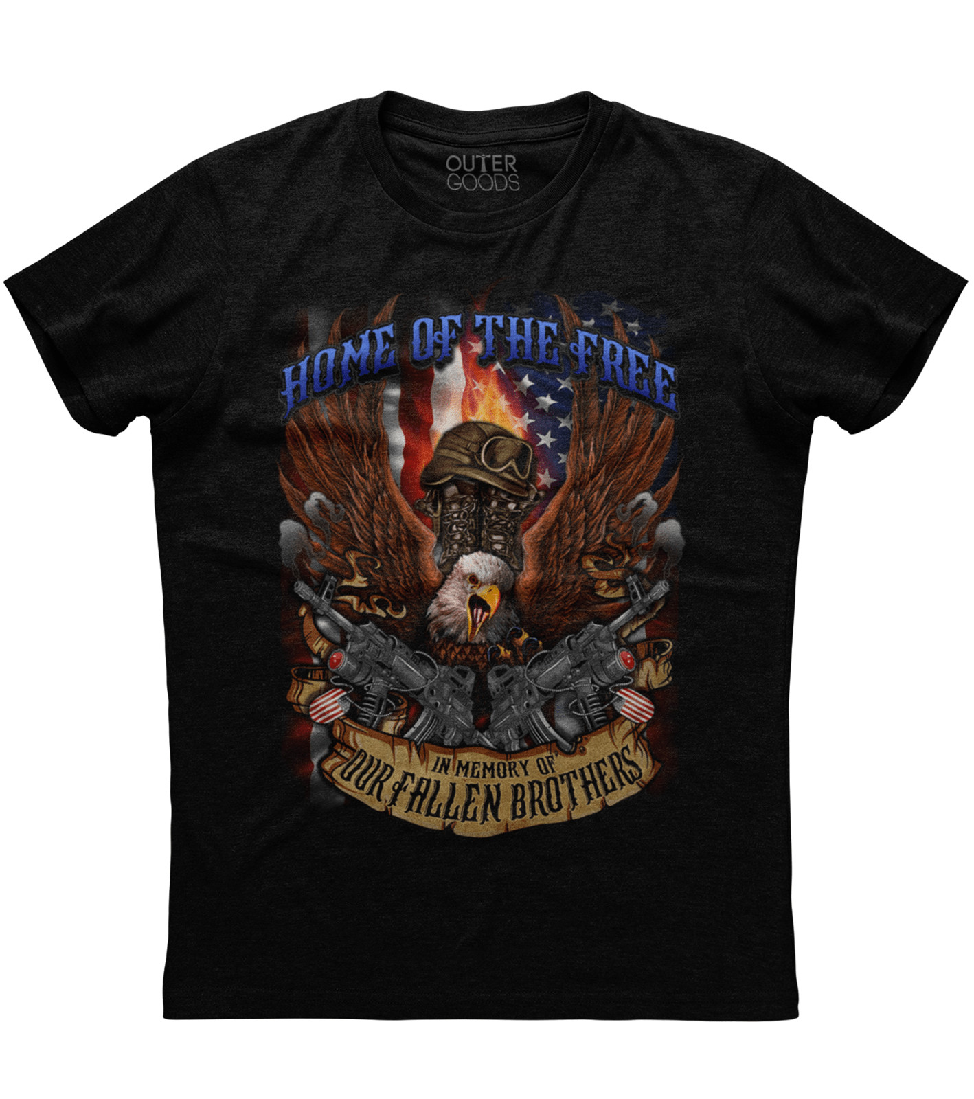 Home Of The Free In Memory Of Our Fallen Brothers T-shirt gallery