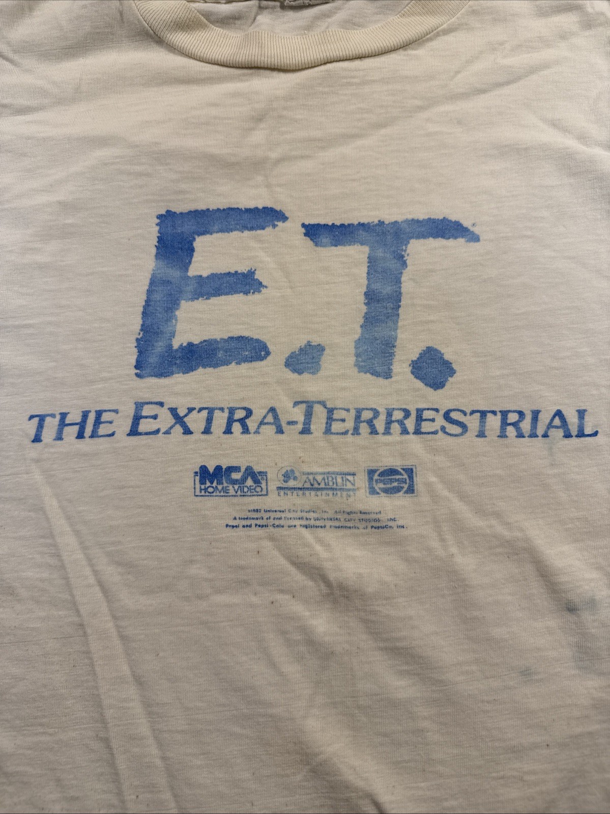 E.T. Extra Terrestrial Movie Promo T-shirt 1982, Single Stitch, See Measurement gallery