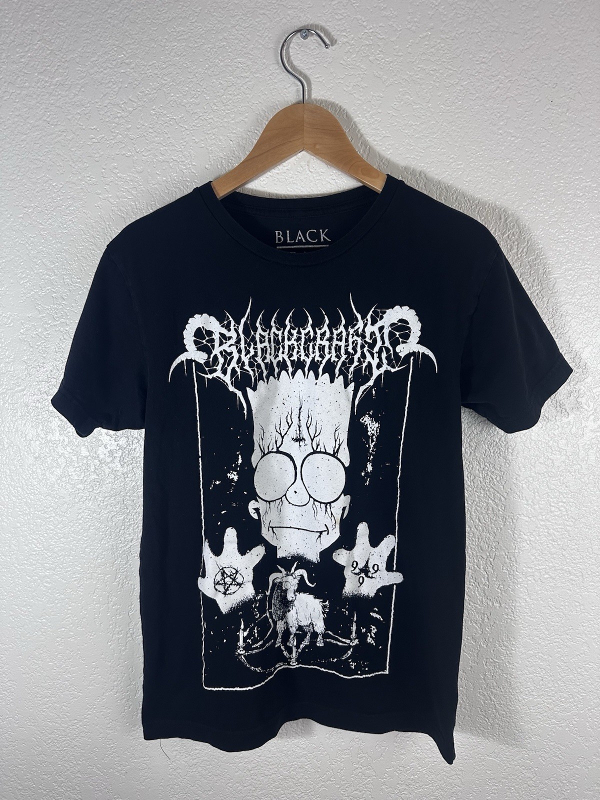 BlackCraft Cult Bart Simpson Graphic T-Shirt Men’s Size S Goth Black Metal Tee gallery