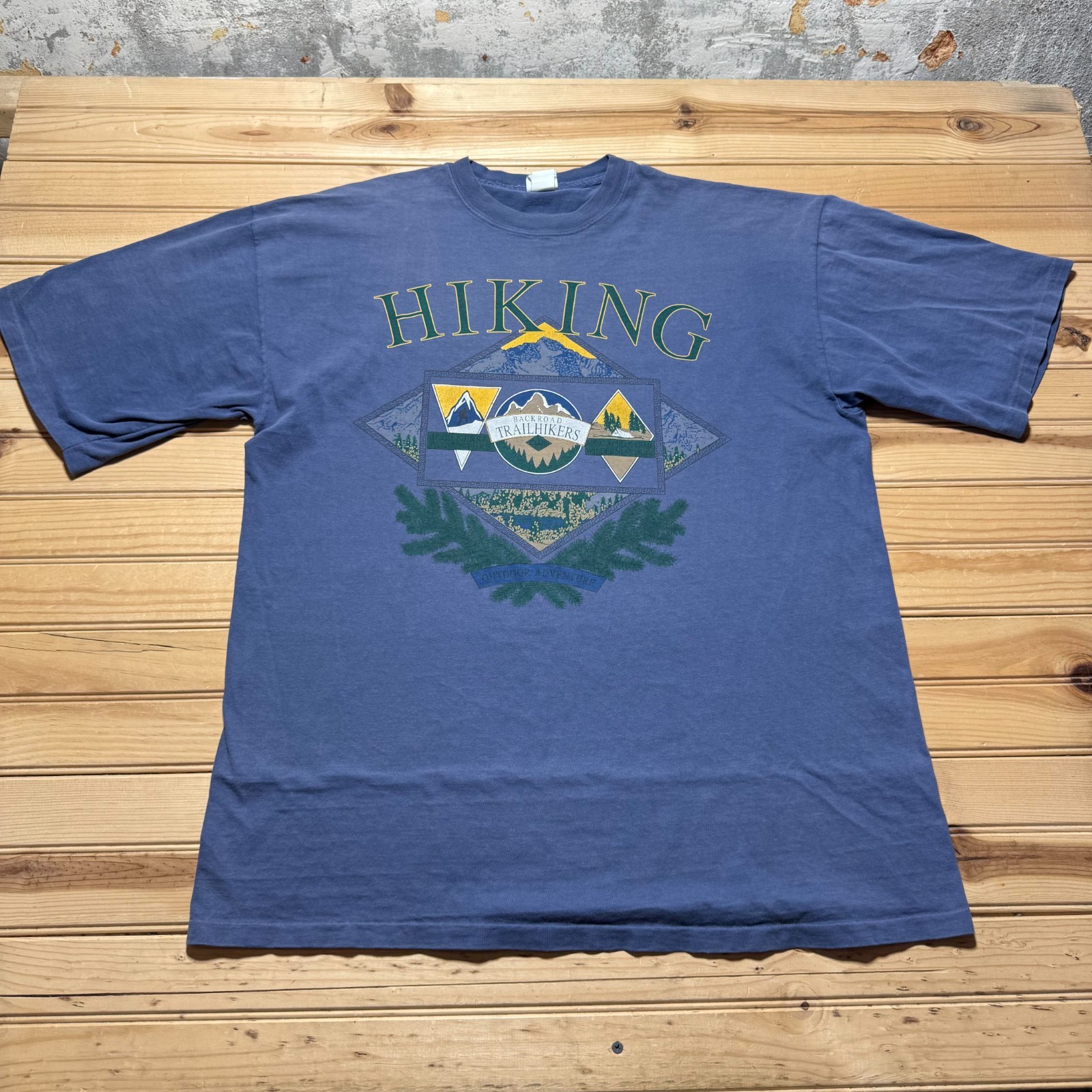 Vintage 90s Hiking Backroad Trailhikers Outdoor Adventure T-Shirt - Size XL gallery
