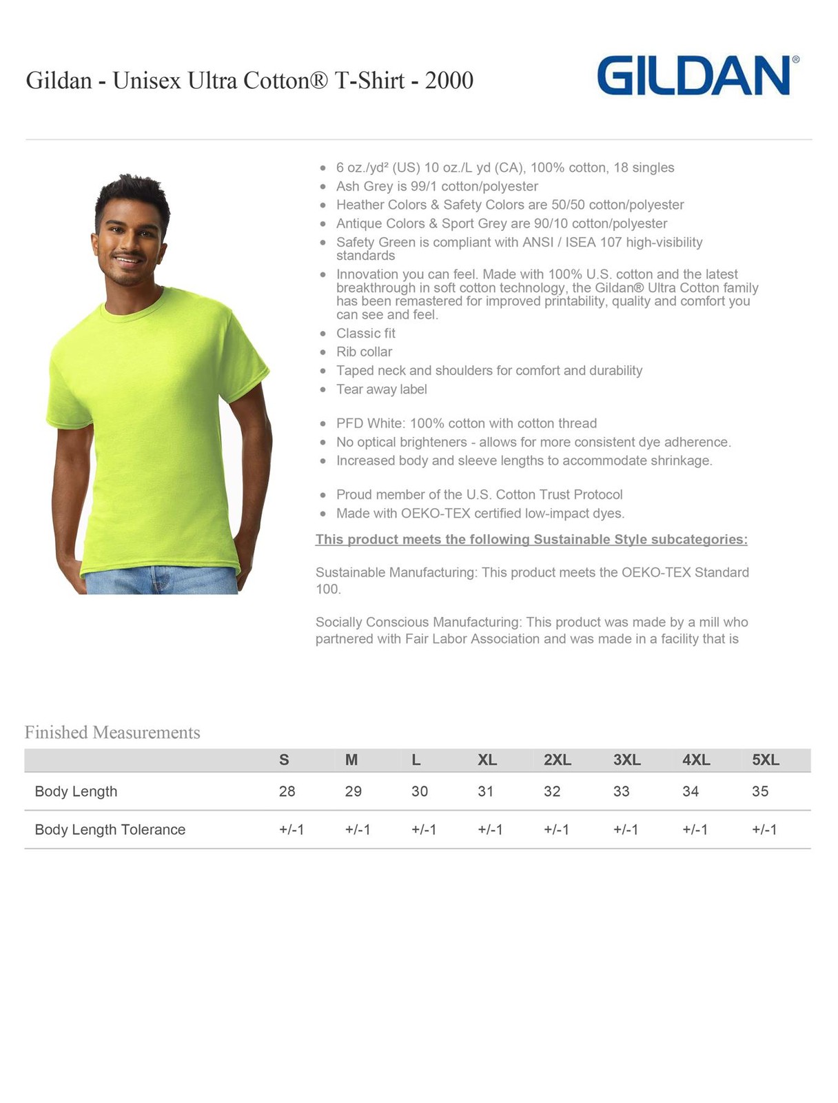 Gildan Men’s Ultra Cotton Crew Neck Short Sleeve T-Shirt New Colors 2000 gallery