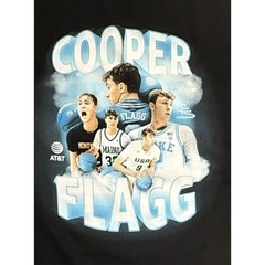 AT&T Cooper Flagg Draft Day Men’s Black Graphic T-Shirt Size L