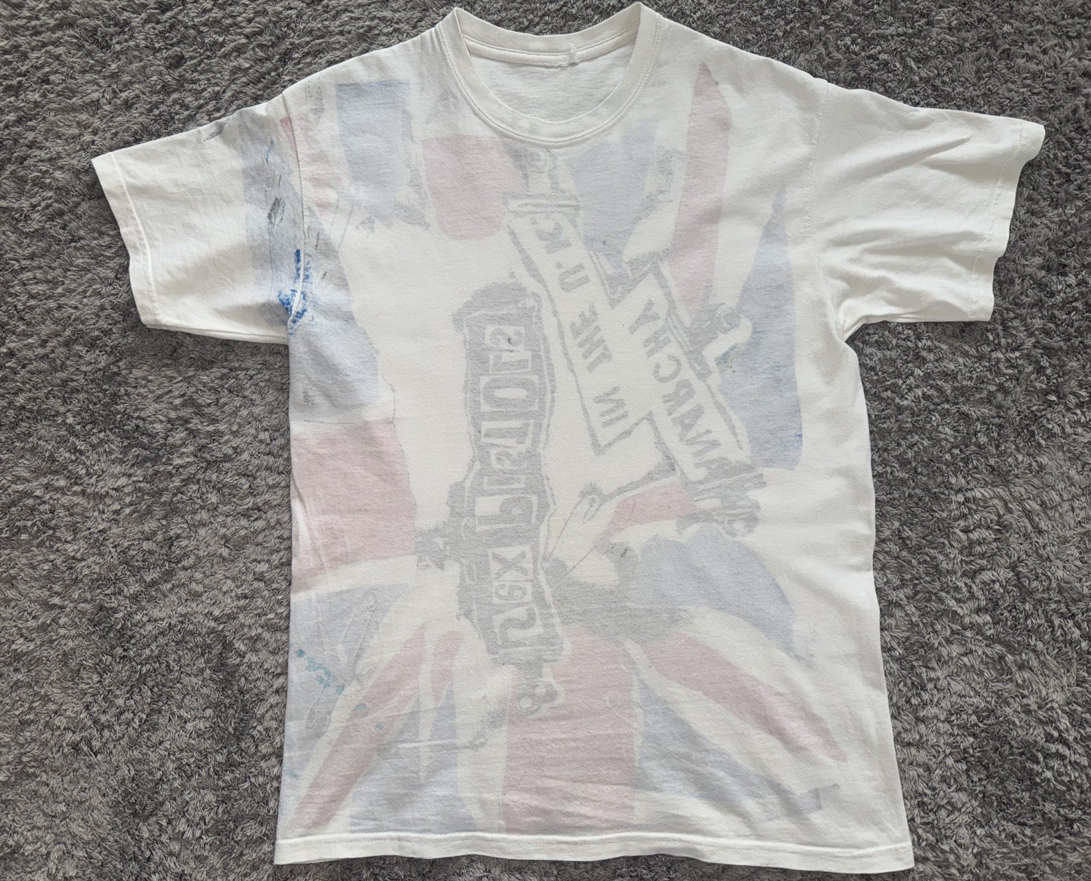 rare Sex Pistols Anarchy in the UK Vintage 90s 00s reversible t-shirt men's L gallery