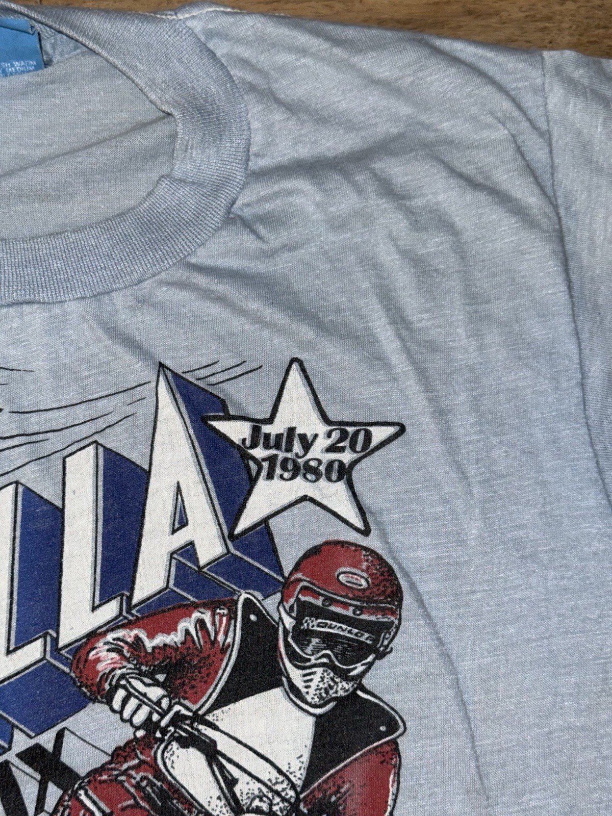 Vintage Unadilla Motocross T-Shirt Mens S Blue 1980 Grand Prix Dirt Bike Racing gallery