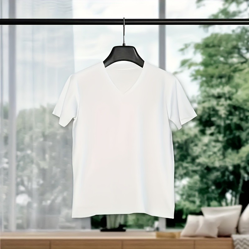 50 Pack V-Neck Sublimation Blanks T-Shirts Mixed Sizes White Grey Polyester gallery