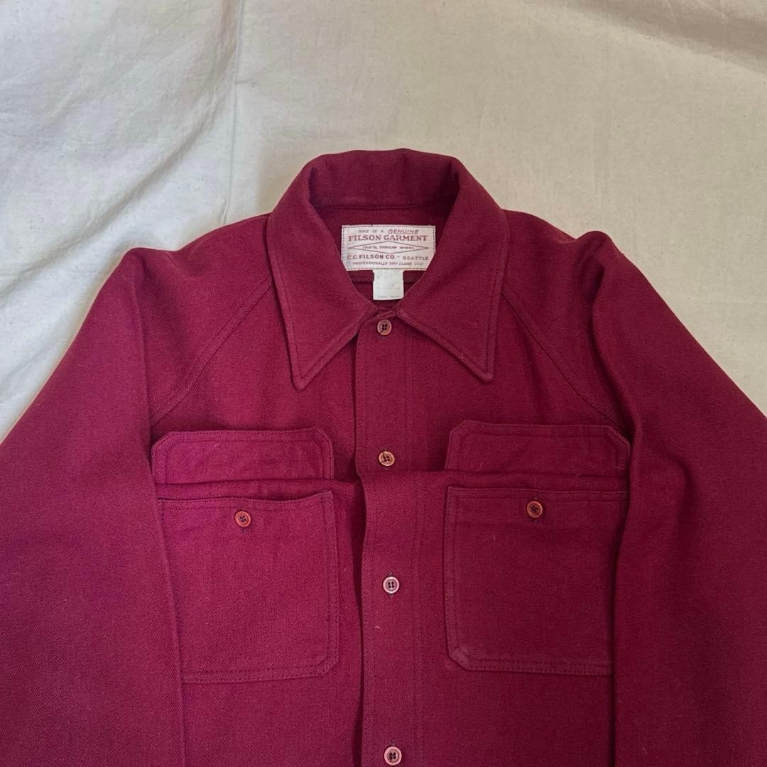 Wool Shirt Us Old Clothes Raglan M Short Length Men Filson Vintage gallery