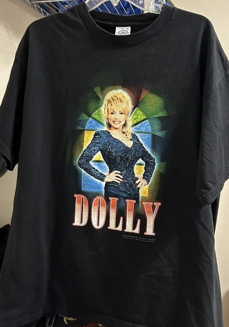 Vintage 2002 Dolly Parton Dollywood Tour Shirt Tee XL Country Willie Nelson Y2K gallery