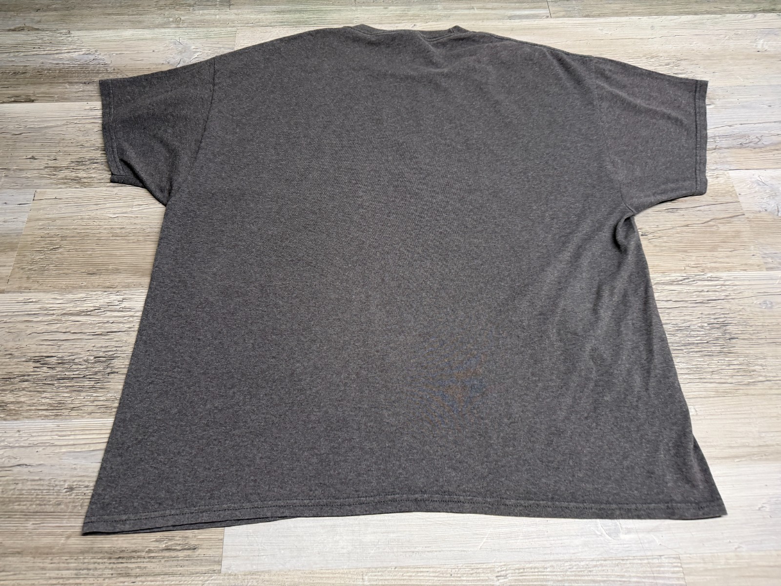 Hanes Ecosmart Blank T-Shirt Men's XL Dark Heather Gray Short Sleeve 50/50 gallery