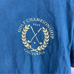 Goodie two sleeves tshirt tee Golf Championship California Blue Tee gold yellow