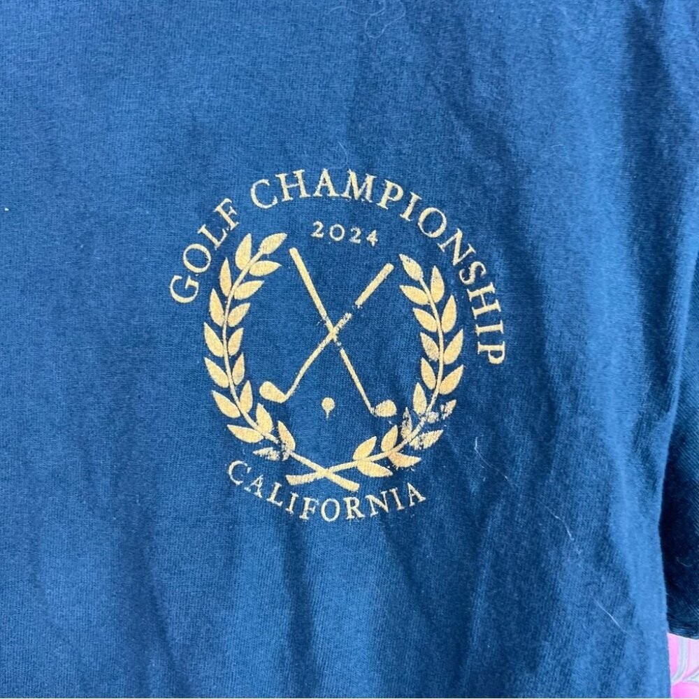 Goodie two sleeves tshirt tee Golf Championship California Blue Tee gold yellow gallery