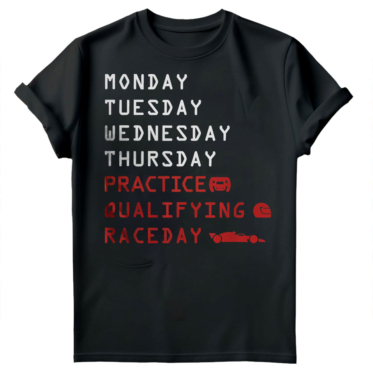 Practice Qualifying Race Day Racing Fan Gift Mens Womens T-Shirts Tee Top#TA-201 gallery