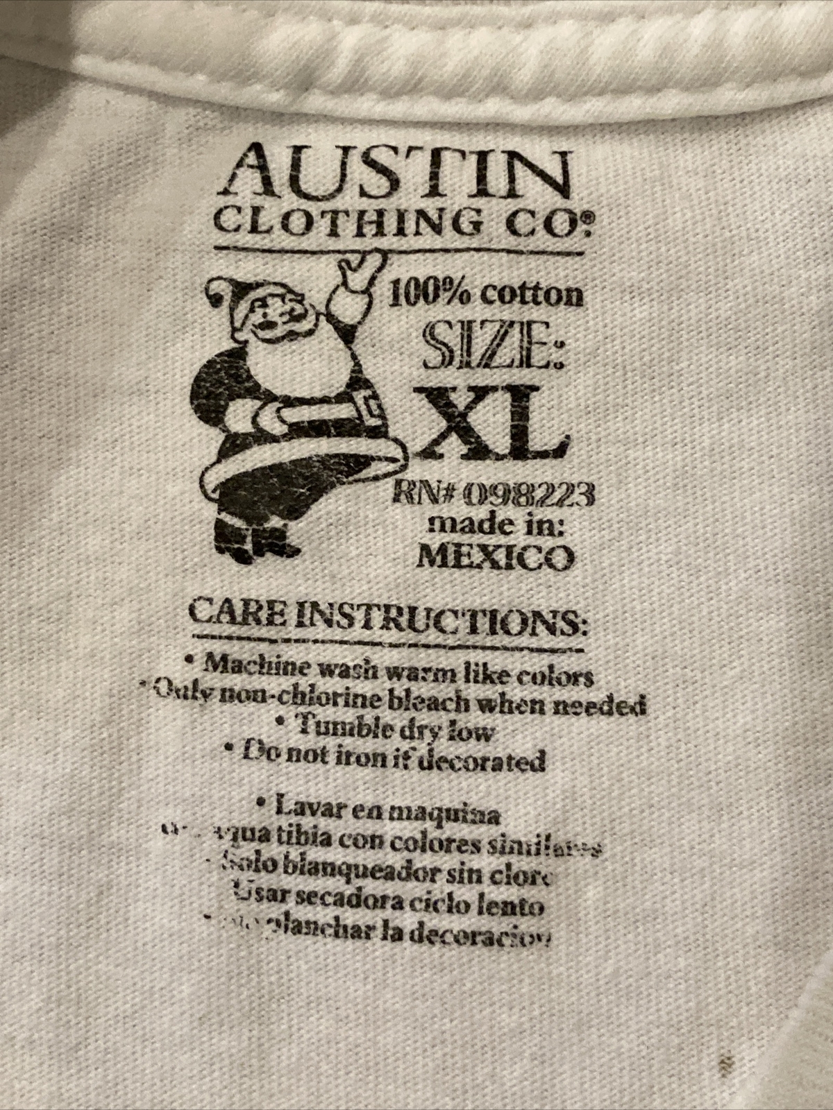Austin Clothing Co. "12 Days of Hunting" Christmas White Funny T-Shirt Men's XL gallery