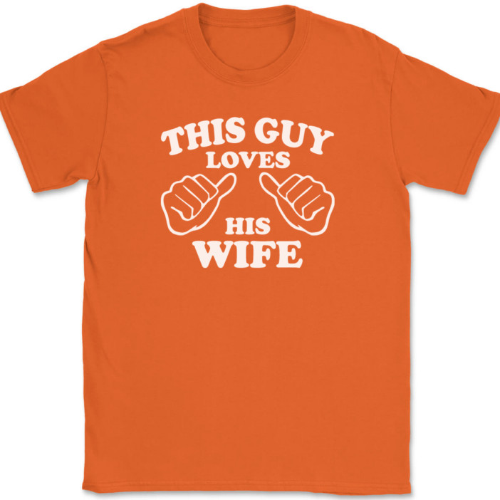 This Guy Loves His Wife T-Shirt Tee Marriage Anniversary Gift gallery