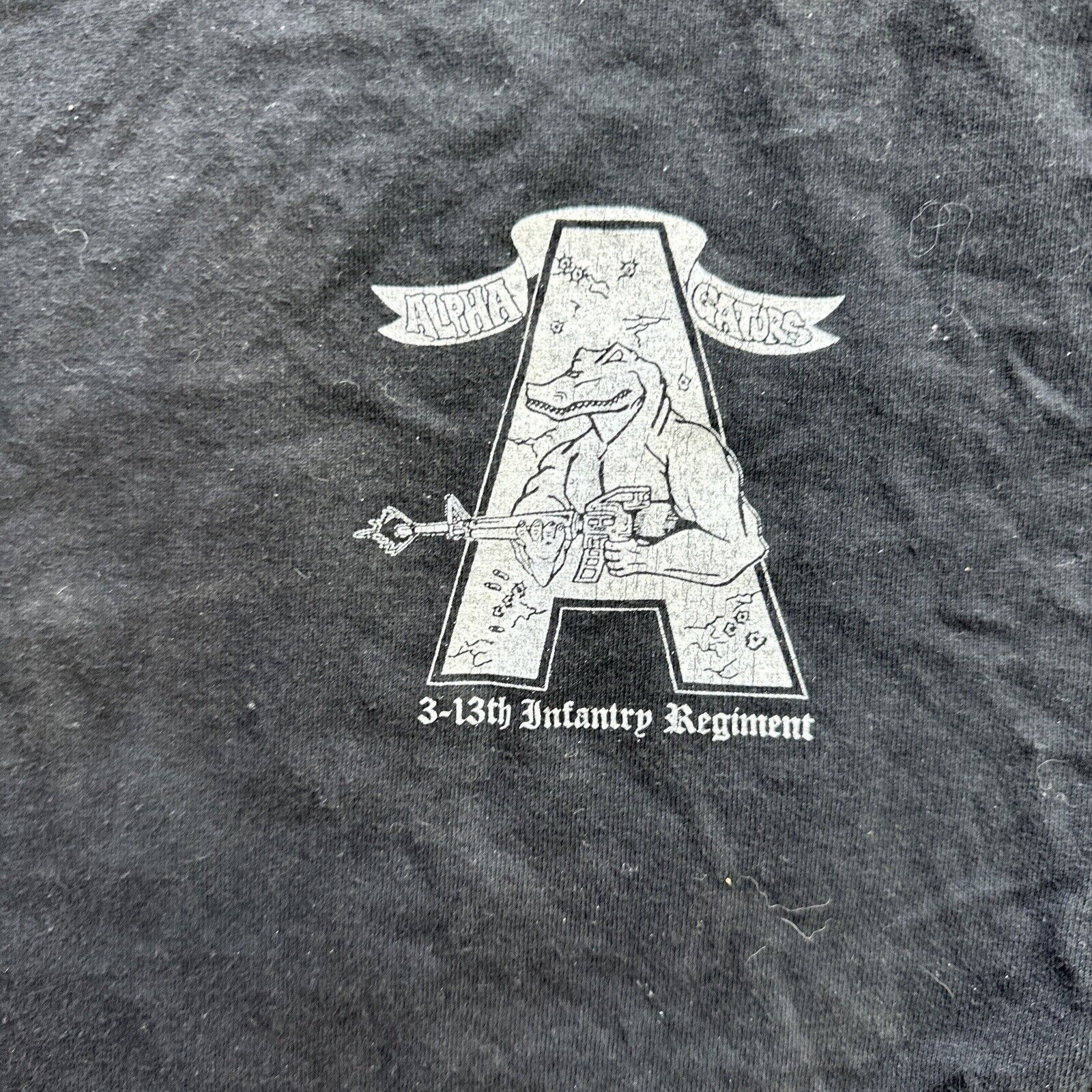 Alpha Gators 3-13th Infantry Regiment Mens T-Shirt Size M gallery