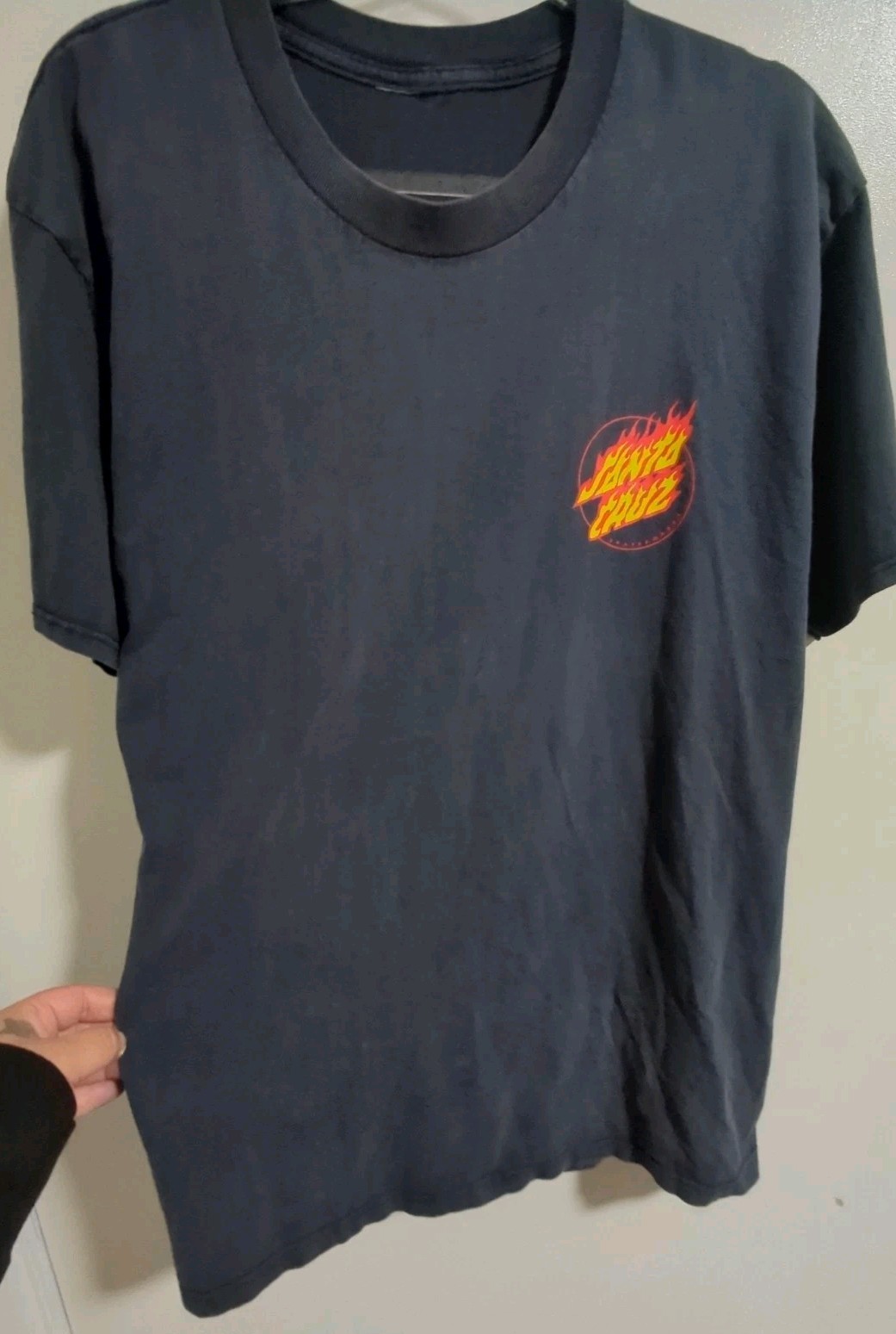Vintage Santa Cruz Shirt Men's Blue Skateboard Surf Beach Chest Logo gallery