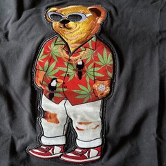 Eternity BC/AD 3D Tropical Bear Tee Shirt Black Men’s Medium